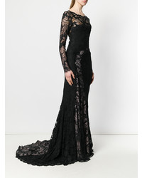 Robe de soirée en dentelle noire Olvi´S