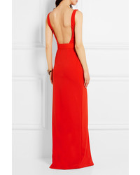 Robe de soirée en dentelle rouge SOLACE London