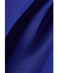Robe de soirée en satin découpée bleu marine Victoria Beckham