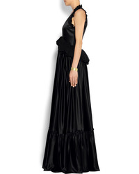 Robe de soirée en satin noire Givenchy
