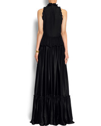 Robe de soirée en satin noire Givenchy