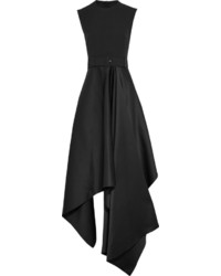 Robe de soirée en satin noire SOLACE London