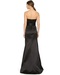 Robe de soirée en satin noire Jason Wu