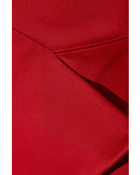 Robe de soirée en satin rouge Roland Mouret