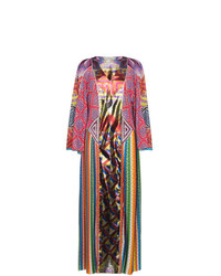 Robe de soirée en soie à patchwork multicolore Mary Katrantzou