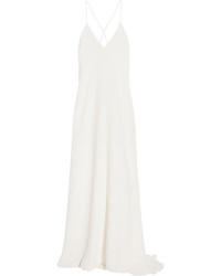 Robe de soirée en soie blanche Calvin Klein Collection