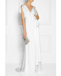 Robe de soirée en soie blanche Temperley London