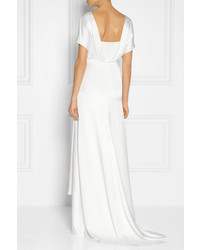 Robe de soirée en soie blanche Temperley London