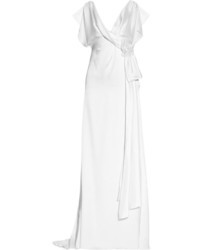 Robe de soirée en soie blanche Temperley London