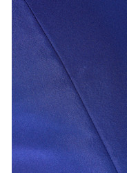 Robe de soirée en soie bleue Oscar de la Renta