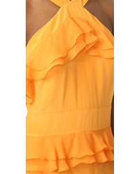 Robe de soirée en soie jaune Prabal Gurung