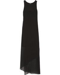 Robe de soirée en soie noire DKNY