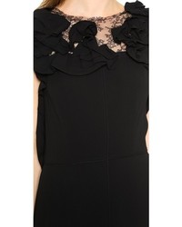 Robe de soirée en soie noire Nina Ricci