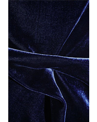 Robe de soirée en velours bleu marine Roland Mouret