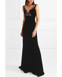 Robe de soirée en velours noire Antonio Berardi