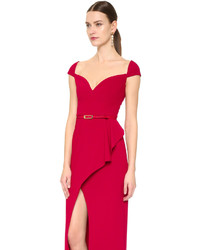 Robe de soirée fendue rouge Black Halo