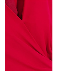 Robe de soirée fendue rouge Lanvin