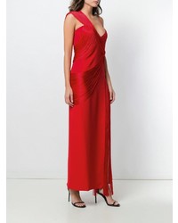 Robe de soirée fendue rouge Versace