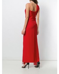 Robe de soirée fendue rouge Versace