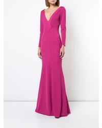 Robe de soirée fuchsia Zac Zac Posen