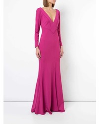 Robe de soirée fuchsia Zac Zac Posen