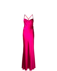 Robe de soirée fuchsia Galvan