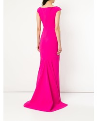 Robe de soirée fuchsia Greta Constantine