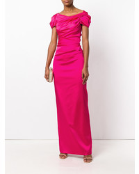 Robe de soirée fuchsia Talbot Runhof