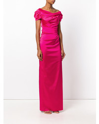 Robe de soirée fuchsia Talbot Runhof