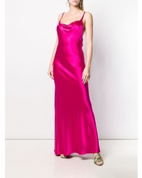 Robe de soirée fuchsia Galvan