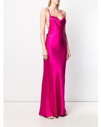 Robe de soirée fuchsia Galvan