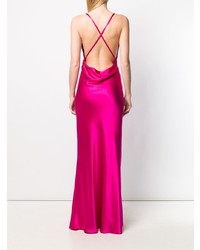 Robe de soirée fuchsia Galvan