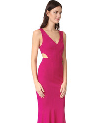 Robe de soirée fuchsia Zac Posen