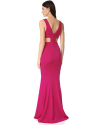 Robe de soirée fuchsia Zac Posen