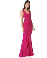 Robe de soirée fuchsia Zac Posen