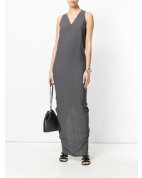 Robe de soirée gris foncé Rick Owens