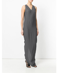 Robe de soirée gris foncé Rick Owens