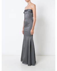 Robe de soirée gris foncé Zac Posen