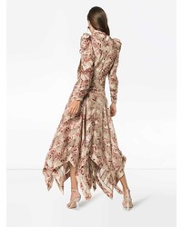 Robe de soirée imprimée beige Zimmermann