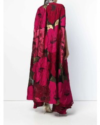 Robe de soirée imprimée fuchsia Talbot Runhof