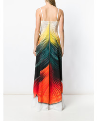 Robe de soirée imprimée multicolore Mary Katrantzou