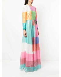 Robe de soirée imprimée multicolore Mary Katrantzou