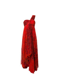 Robe de soirée imprimée rouge Etro