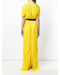 Robe de soirée jaune Vionnet