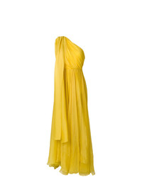 Robe de soirée jaune Maria Lucia Hohan