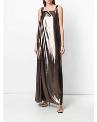 Robe de soirée marron foncé Alberta Ferretti