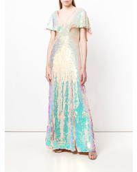 Robe de soirée multicolore Temperley London