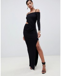 Robe de soirée noire ASOS DESIGN