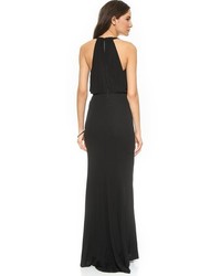 Robe de soirée noire Badgley Mischka