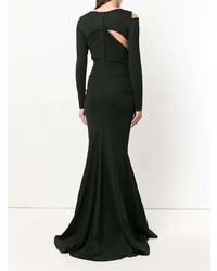 Robe de soirée noire Talbot Runhof